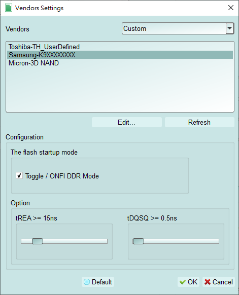 NAND Flash solution — Feature