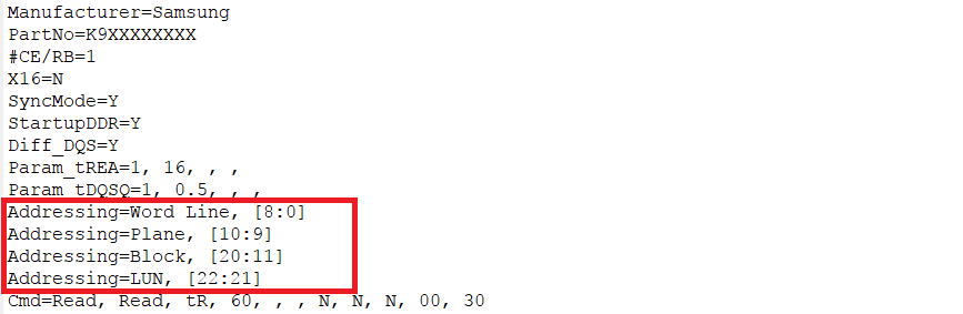 NAND Flash solution — Feature