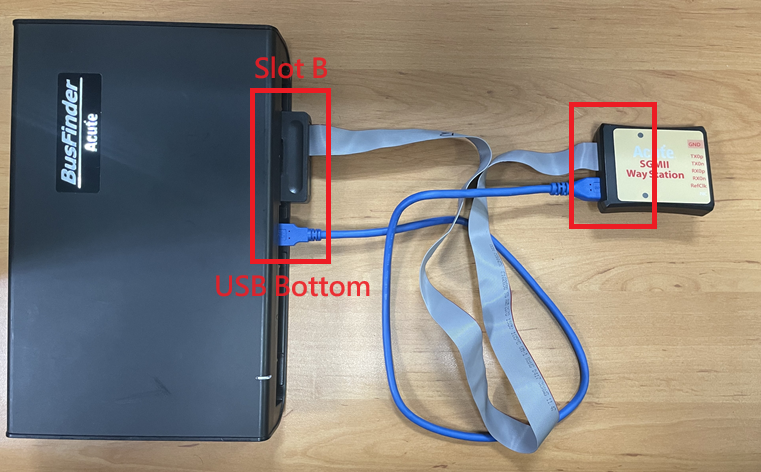 SGMII solution — BusFinder and Probe connection