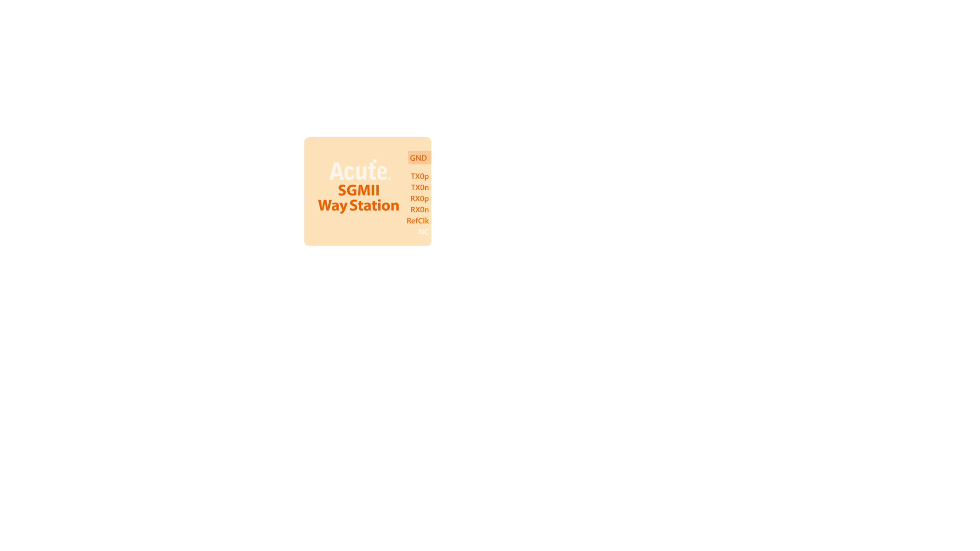 SGMII solution — Way Station connection