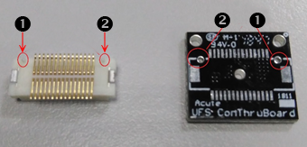 UFS solution — Probe and test object connection