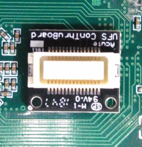 UFS solution — Probe and test object connection