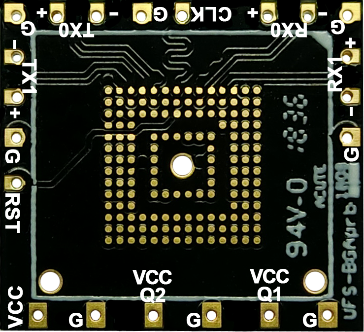 UFS solution — Probe and test object connection