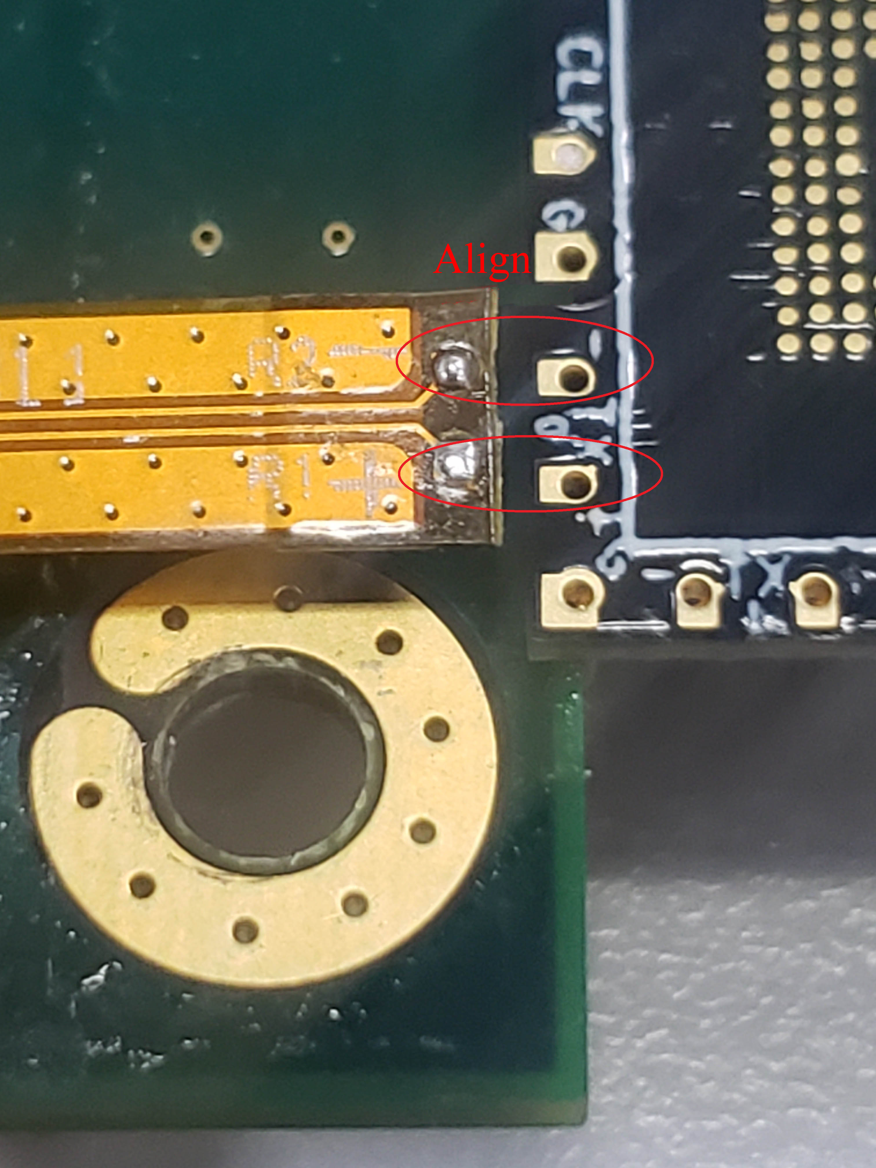 UFS solution — Probe and test object connection