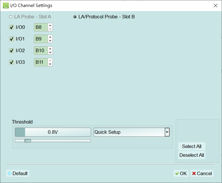 eMMC I/O Channel Settings