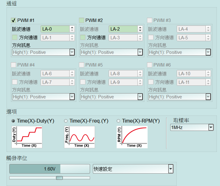 PWM Settings