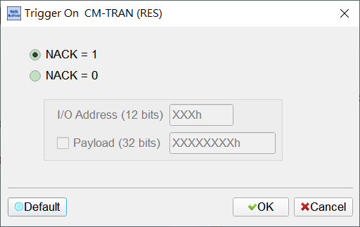 UHS-II Trigger On CM-TRAN RES