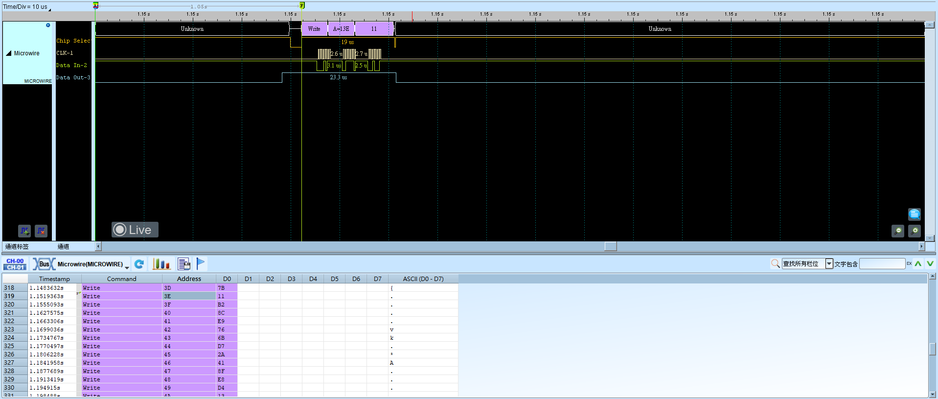 MICROWIRE Write